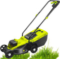 JJENXYYDS tondeuse à gazon, 40 V, 96 dB, 4 Ah, Vert/Noir, sans Fil avec Hauteur de Coupe réglable sur 3 Positions