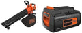 BLACK+DECKER broyeur, 36 V, Noir/Orange, Aspirateur-Souffleur- sans Fil, Orange/Noir