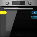 Cecotec Fours encastrables, 60 cm, 2800 W, 72 L, Argenté, Four Multifonction Bolero Hexa M226000 Inox A, 7 Fonctions