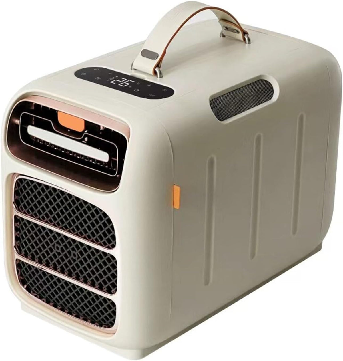 climatiseur portable Lissontine, 40 à 45 dB, 4800 BTU, ABS, Blanc, Basse Énergie, Unité de Climatisation Mobile pour Tente de Toit