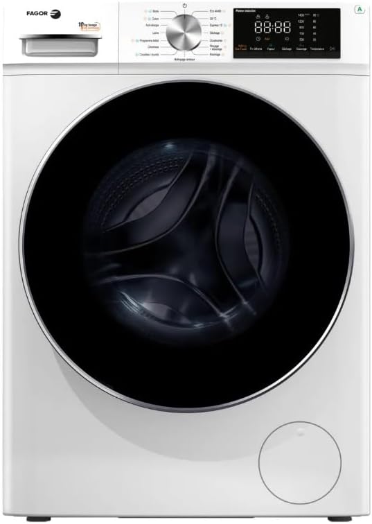 Fagor Commercial lave-linge, 10 kg, 6 kg, Blanc, Séchant frontal / 1400 Tours/min - FLSF10614IDW/1