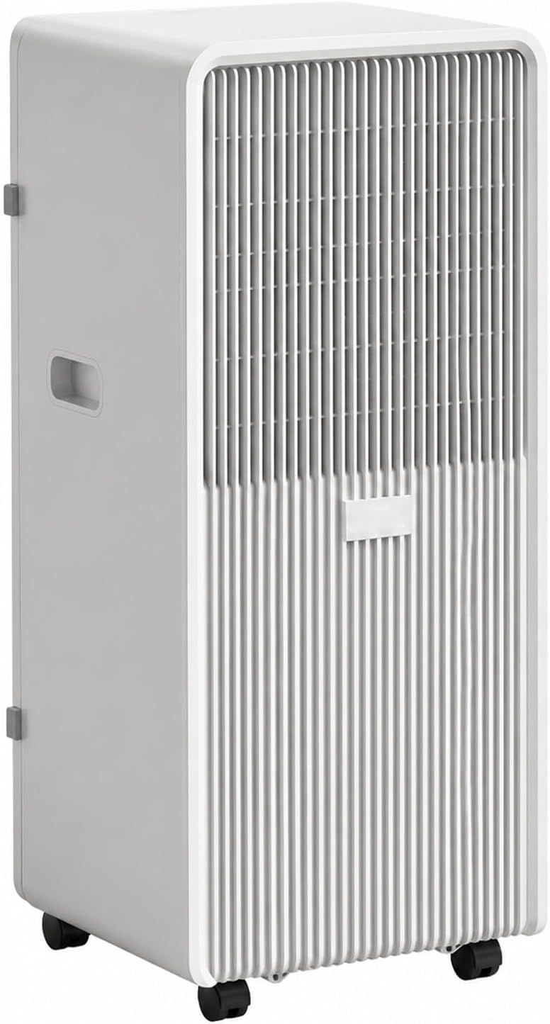 climatiseur portable KAIKAFEI, 28,5 × 35,5 × 69,8 cm / 11,2 × 13,1 × 27,4 pouces, 3200 W, 3500 W, Blanc, Climatisation Mobile pour Appartement