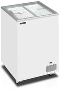 Tefcold Congélateurs coffre, 108 Litres, Blanc, Congélateur coffre avec couvercles coulissants vitrés plats