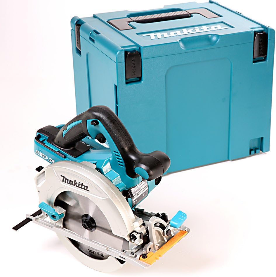 Makita scie circulaire, 36 V, 190 mm, Bleu/Blanc, LXT Ø (Machine seule) en MAKPAC - DHS710ZJ