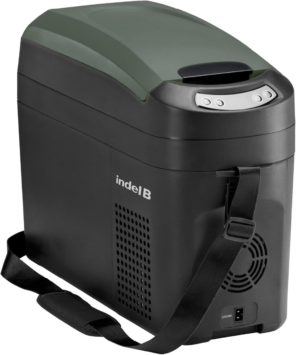 Indel B réfrigérateur, 18 Litres, Blanc, ITB18 Congélateur Portable à Compresseur, camping-car, câble CC avec prise allume-cigare fournie