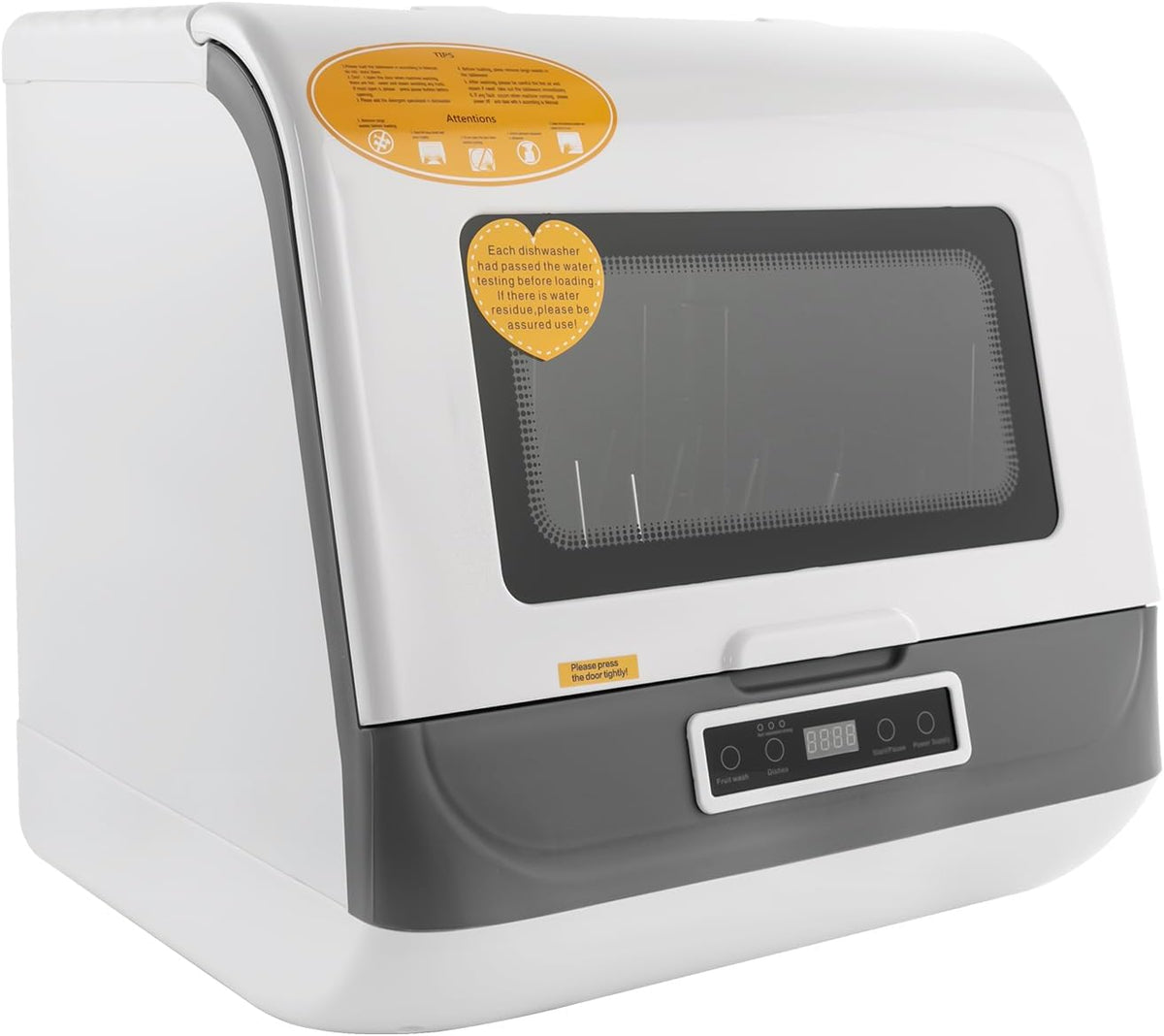 AHSSBSA Lave-vaisselle, DWS-T05., 45 x 40 x 44,8 cm., 800 W., 220 V., 800 W, polypropylène, ABS, acier inoxydable., doré