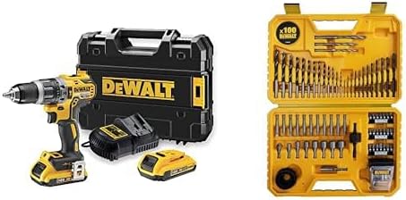 DeWalt perceuse-visseuse, 18 V, 2 Ah, 420 W, Jaune/Marron