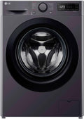 LG lave-linge, 9 kg, Noir, séchant F4DR509S6M