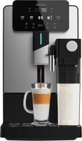 Cecotec machine à café, 1500 W, 150 g, 1,1 L, 400 ml, Noir/Argenté, Expresso Superautomatique Cremmaet Latte Art