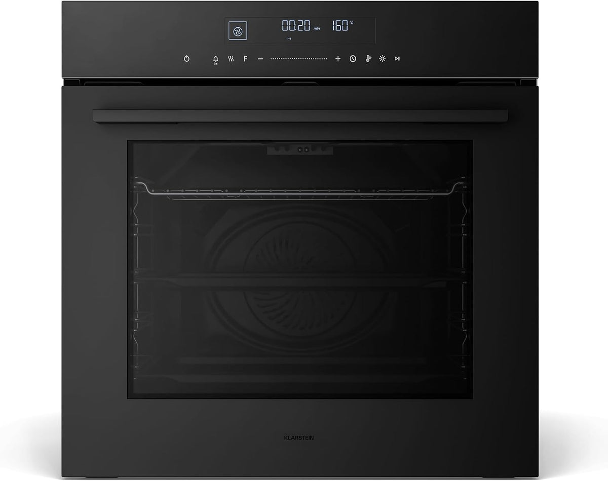 KLARSTEIN four encastrable, 60 cm, 74 L, Noir, 13 Modes, Classe A+, Commandes Tactiles, Nettoyage Facile, Four Électrique Encastrable