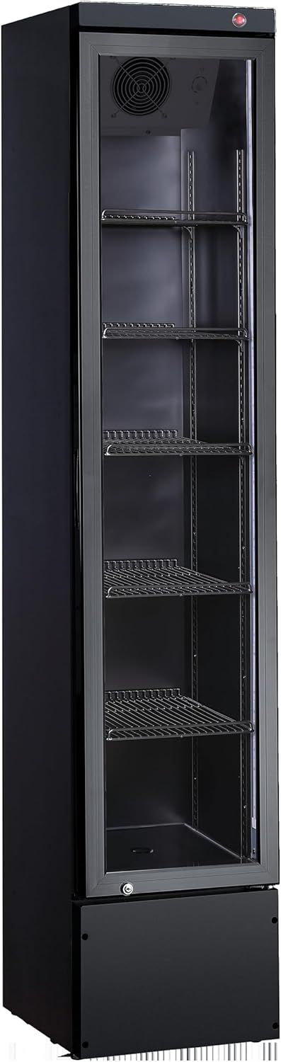 METRO Professional réfrigérateur, 166 L, 47,5 x 39 x 188 cm, Noir, GSC2133B-NC à Boissons, 5 Étagères Réglables