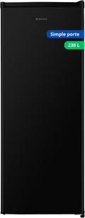GEDTECH réfrigérateur, 230 L, Noir, Refrigerateur simple porte GSP230BL Black - capacité - Classe E