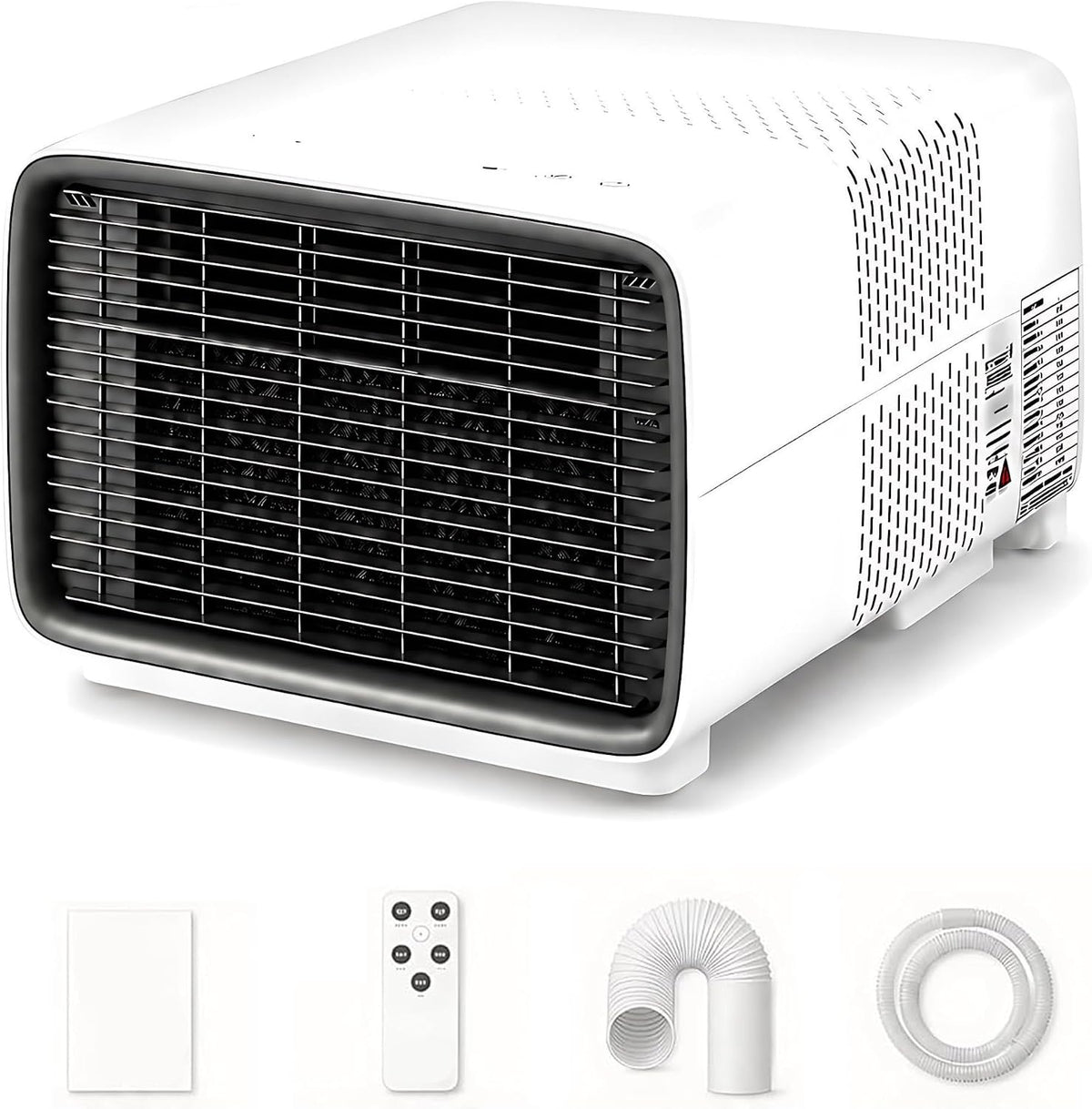 QITUJOUR climatiseur portable, 398,78 × 299,72 × 254 mm / 15,7 × 11,8 × 10 pouces, Blanc, Climatiseur Mobile pour Camion