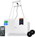 KKT KOLBE hotte aspirante, 60 cm, 764 m, Blanc, A+++ CUBE60FW ³/h en recirculation, 9 niveaux, application WiFi intelligente