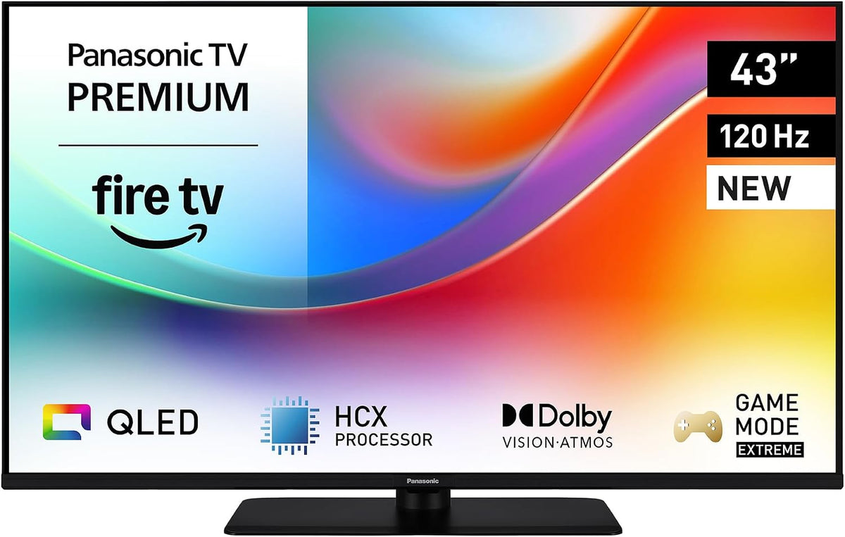 Panasonic téléviseur, 43 Pouces, Noir, Premium TV-43W85BEZ, Série W85B, 4K Ultra HD QLED Smart TV, Dolby Vision & Atmos