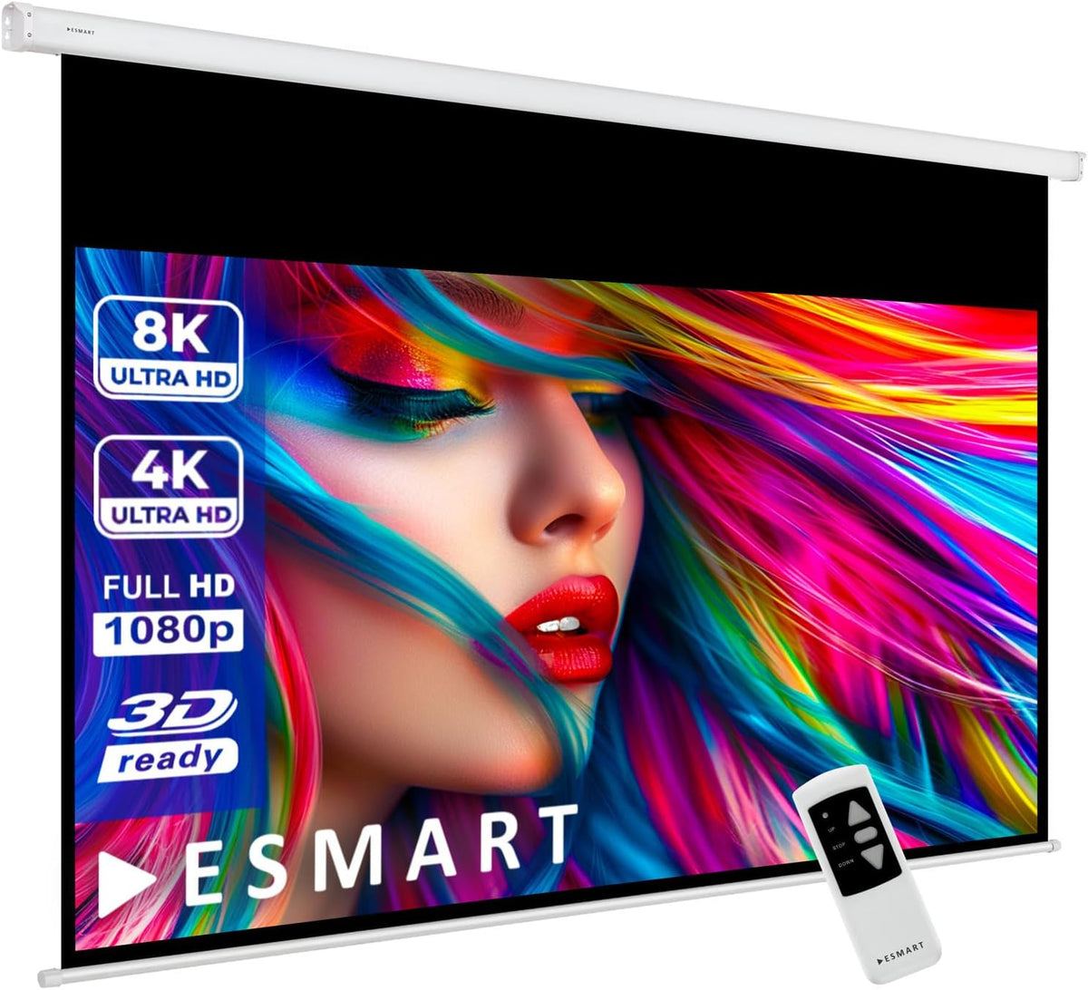 ESMART Écrans de projection, 266 x 149 cm, Noir