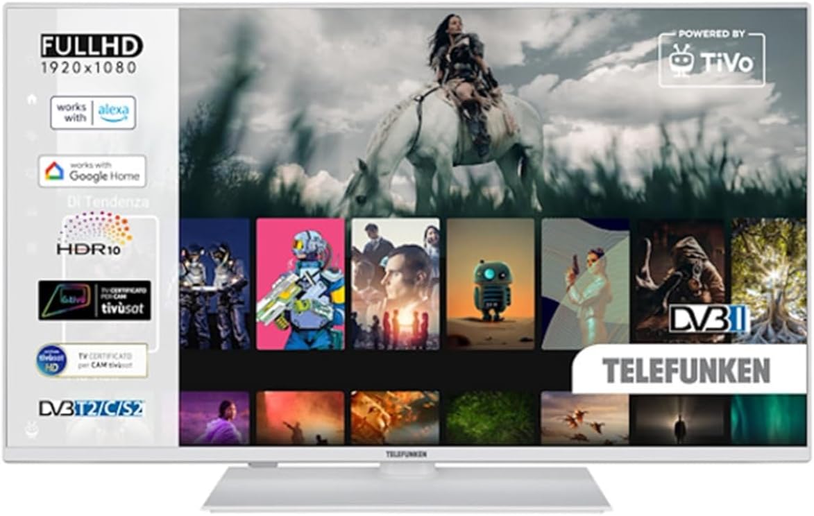 TELEFUNKEN téléviseur, blanc., Tv TE40750B45I2KTW White