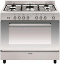 GLEM Cuisinières, 104l, Argenté, Piano De Cuisson Mixte 5 Feux Inox - GE960CBIX2