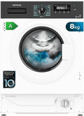 Cecotec lave-linge, 8 kg, 1950 W, 1400 tr/min, Blanc, à chargement frontal de Bolero Dresscode 840 BI Inverter A