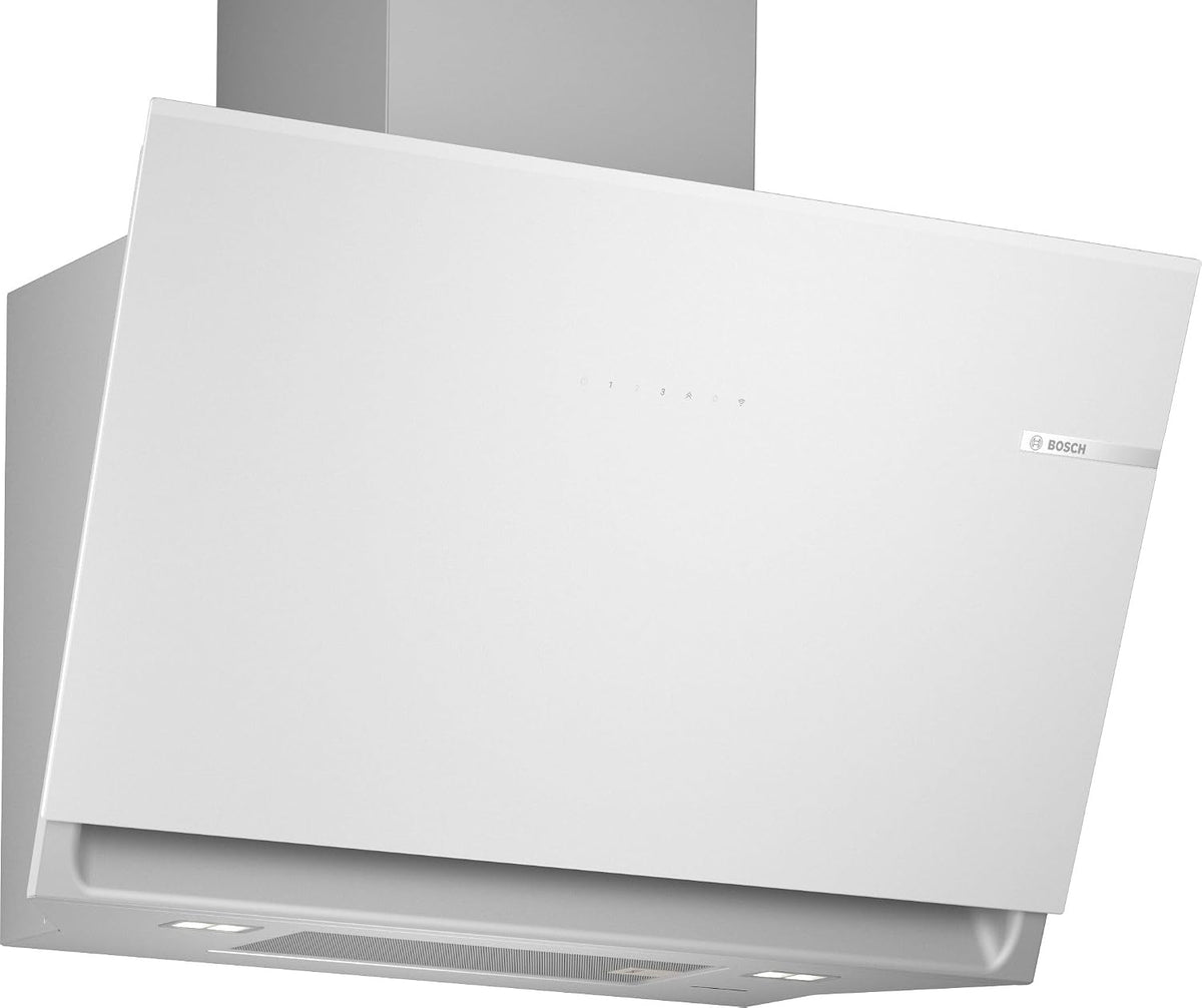 Bosch Hottes aspirantes, 80 cm, Blanc, DWK81AN20 Série 6 - Hotte murale, Silence extrême, SilentPowerDrive