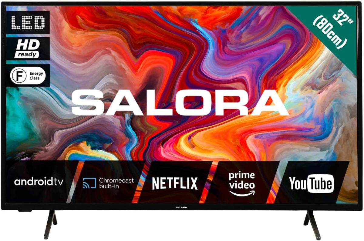 SALORA téléviseur, Noir, Smart24TV, Televisor Inteligente de 24 Pulgadas HD Con Android (24 inch HD)