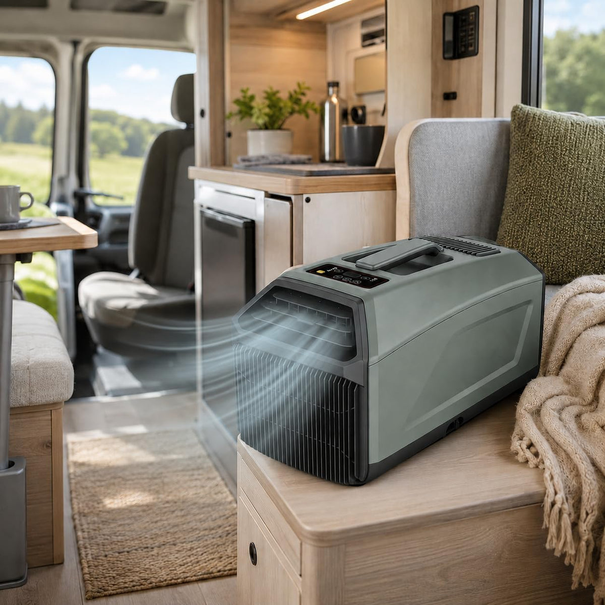 climatiseur portable dosiwlatever, G7 / G7PRO, 280 × 510 × 300 mm, 400 W, 230 V (Royaume-Uni/UE), 5000 BTU, Vert, Climatiseur Mobile 230 V