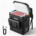 VEVOR réfrigérateur, 410x280x440 mm/16,14x11,02x17,32 pouces, 13 L/13,74 quarts, 45 dB, 24 V, 13 L, Blanc, Glacière Électrique Voiture 12/ CC