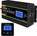 novopal convertisseur de tension, 2000 watts de puissance nominale, 2000 W, 4000 W, 24 V, 220 V, Noir/Bleu, Convertisseur Pur Sinus Transformateur