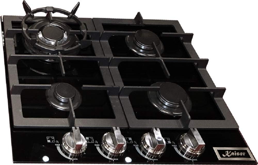 Kaiser Olan table de cuisson, 58,0 × 51,0 × 5,5 Dimensions de la découpe : 56,0 × 49,0, 60 cm, 3,8 kW, Noir, Kaiser KCG 6387 Turbo