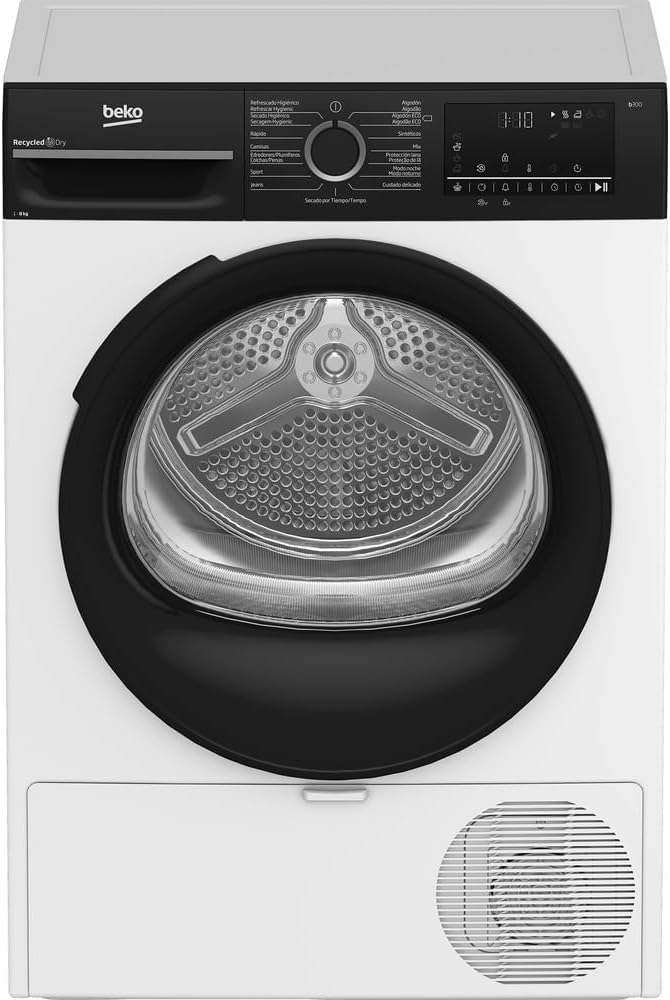Beko Sèche-linges avec pompe à chaleur, 8 kg, Blanc, Sèche-linge pompe à chaleur Classe A+++ BM3T48249 W