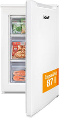 armoire Lord, 87 L, 37 dB, 4,4 kg, Blanc, F4 Congélateur, classe C, 3 tiroirs, compresseur Inverter BLDC, porte réversible