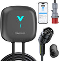 VDL POWER Stations de charge, 22 kW, 6 m, Noir/Gris, VDLPOWEREU Borne de Recharge Véhicules Électrique avec APP