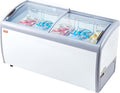 VEVOR Congélateurs coffre, AC 220-240 V 50 Hz, 460 L, Blanc, Vitrine Réfrigérée à Crème Glacée Commerciale
