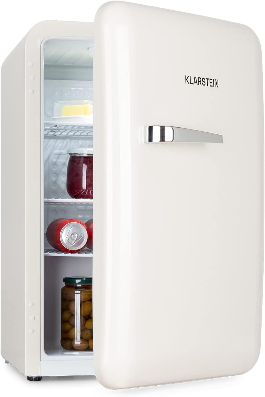 KLARSTEIN réfrigérateur, 70 litres, Blanc, Audrey Mini - petit, mini-bar compact, autonome, réfrigération par compression