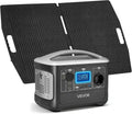 VEVOR groupe électrogène, 600 W, 100 W, 493 Wh, Noir/Gris, Voyage Camping-car, 7 Ports de Sortie
