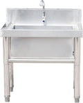 asdchZen lave-linge, 50 cm, 60 cm, 50 cm, Argenté, Évier Utilitaire autoportant pour et sèche-Linge, (19.7in)