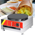 xEEAOFE xEEAOFE, 110 V/220 V, 16 Pouces, 110 V, acier inoxydable, Noir, PoêLe à CrêPes, Machine à CrêPes Commerciale