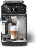 PHILIPS machine à café, Noir/Argenté, grain 5500, 20 boissons chaudes & glacées, Carafe LatteGo facile à nettoyer
