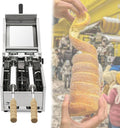 Four Generic, 1500 W, Argenté, Électrique à Kürtőskalács, Machine Professionnelle à Cornets de Glace - Température Réglable 50-300°C