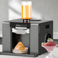 Machine machine à glaçons, Noir, à glace commerciale en forme de flocon de neige pour jus et lait, à glaçons moelleuse avec 3 distributeurs prédéfinis