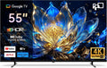 FPD téléviseur, 55 Pouces, Noir, TV 4K UHD Smart TV, Google TV avec Cast intégré, Dolby Vision et Atmos, MEMC pour des Images Plus fluides