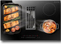 Karinear hotte aspirante, 135 W, 77 cm, 6400 W, 220 V, Noir, Plaque à Induction 4 Feux, Plaque Induction Encastrable