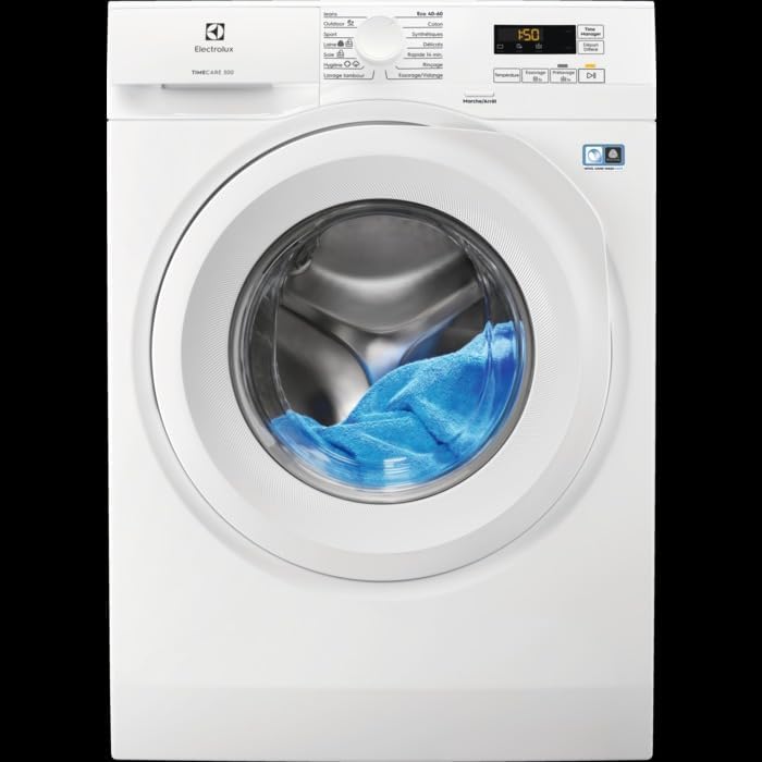 Electrolux lave-linge, 8 kg, Blanc, frontal 1400 Tours/min - EW5F6834BA