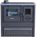 FUMAx Cuisinières, 10 KW, Marron, RUSTICO ECO Cuisinière à bois A+ (Ø120 gauche)