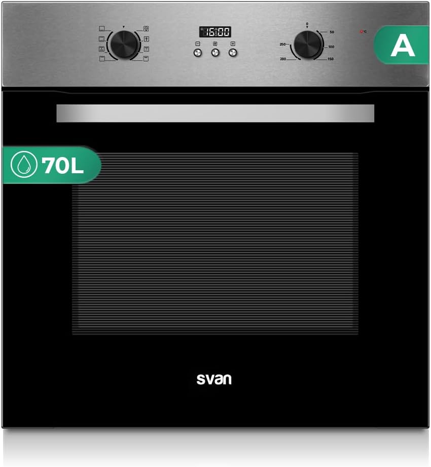 SVAN Fours encastrables, 70 litres, 3000 W, Argenté