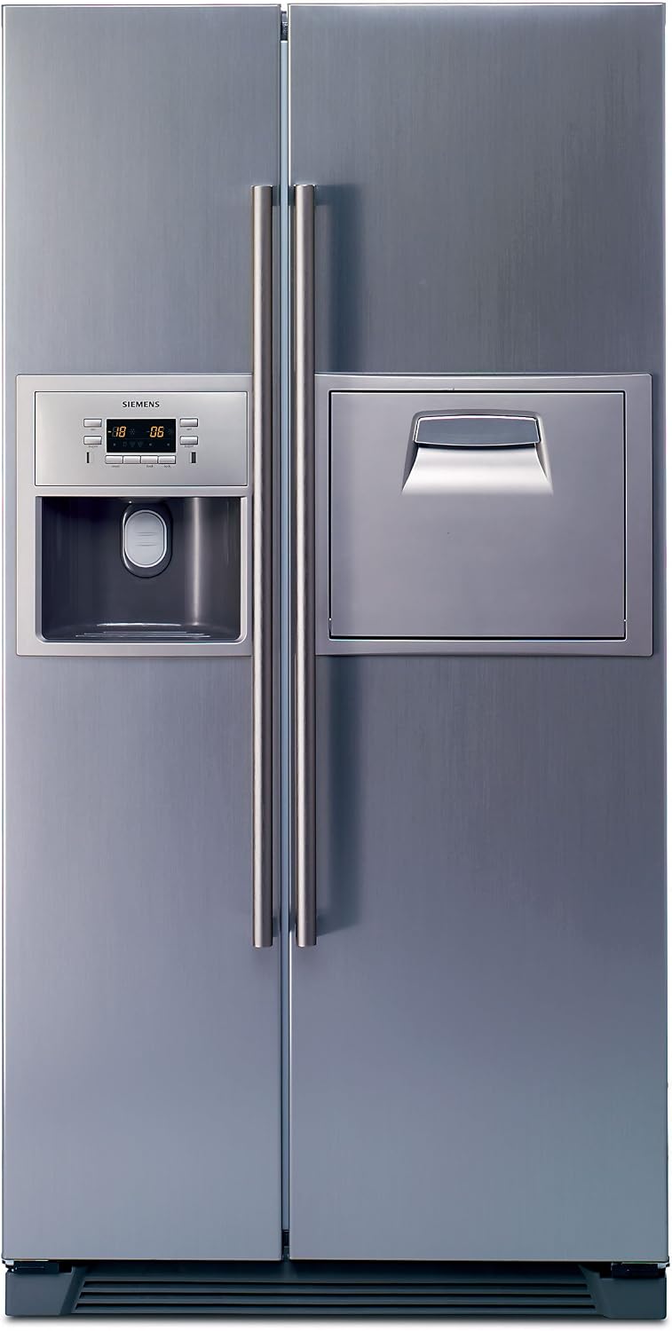 SIEMENS machine à glaçons, 45 dB (A) re 1 pW., 356 l, 161 L, Gris, KA60NA45 Side-by-Side/A+ - Réfrigérateur : - Congélateur : - - NoFrost