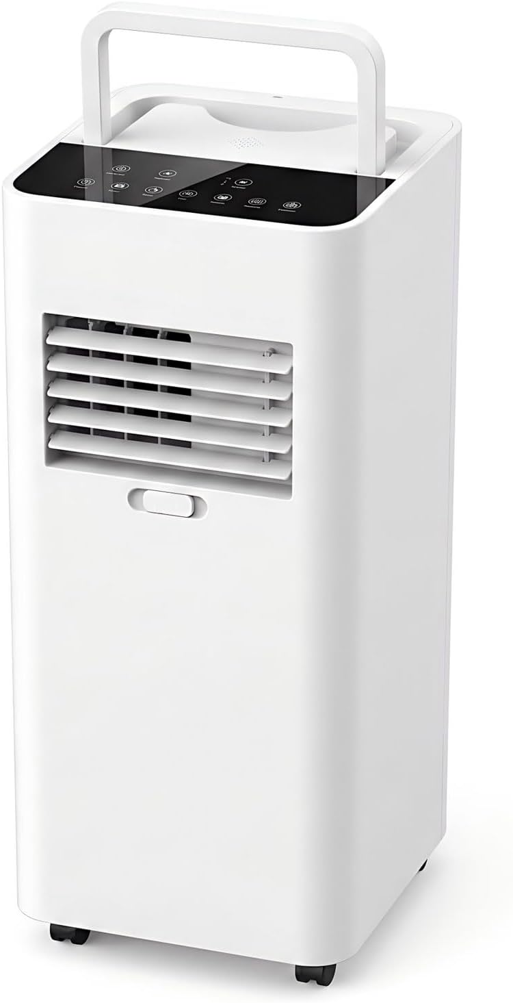 Climatiseur climatiseur portable, 27,9 m, 30 dB, Blanc, portable pour grandes pièces jusqu'à ², unité AC intelligente avec refroidissement rapide