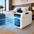 climatiseur portable Climatiseur, 49 x 26,5 x 33,6 cm, 450 W, 4700 BTU, 45 dB, Blanc, mode calme