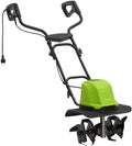 Kaloriko Motoculteurs, 800 W, 36 cm, 23,5 cm, ABS, acier, noir et vert, Motoculteur rotoculteur électrique à 4 Lames en Acier