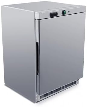 Furnotel Congélateurs coffre, 195 W, 130 Litres, Argenté, Petit Congélateur Professionnel Inox
